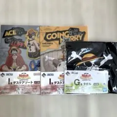 一番くじ ワンピース G賞 タオル I賞 クリアファイル＆ステッカーセット