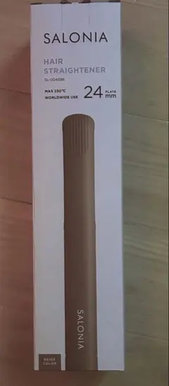 鯵*様 新品 SALONIA ストレートヘアアイロン 24mm グレー