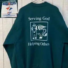 ラ*ド様 USA 古着　JERZEES 90s プリント　スウェット アメカジ