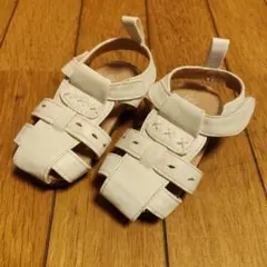 ホワイト ストラップサンダル 12cm
