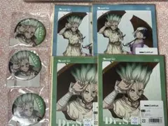 Dr.STONE レイニー　くじ　ゲン　千空　缶バッジ　色紙