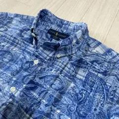 レア極美品【PoloRalphLauren】ポロラルフローレンボタンダウンシャツ