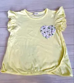 SHOO LA RUE キッズ 半袖Tシャツ フリル ハート柄　130センチのサムネイル