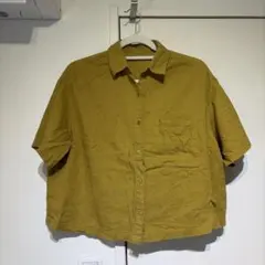 マスタード ショートスリーブシャツ