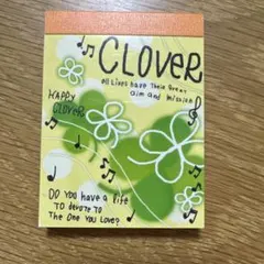 【平成レトロ】当時物　CLOVER ミニメモ帳