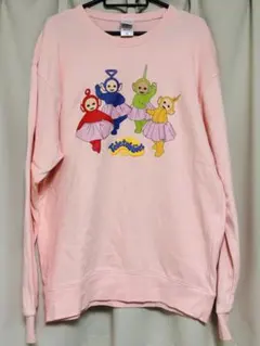テレタビーズ スウェット ピンク XL