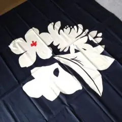 ⬛花柄風呂敷 ネイビー Palais Palace大判綿100％