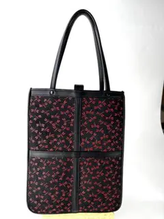 【新品タグ付き】印傳屋 トンボ柄 ハンドバッグ ブラック レッド 印傳屋 甲州印伝 ハンドバッグ ミニバッグ 腕掛け レザー