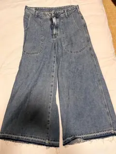 Johnbull レディース デニムパンツ ワイド フレアのサムネイル