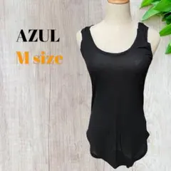 【AZUL】アズール（M）レディース　ノースリーブ　ブラック