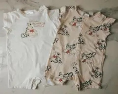 エイチ・アンド・エム　ベビーロンパース2枚セット