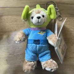 ダッフィー リトルグリーンメン キーホルダー キーチェーン 香港ディズニー限定