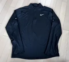 ナイキ ハーフジップ ブラック　Lサイズ　ランニングシャツ