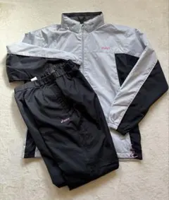 アシックス　ウィンドブレカー上下セット　レディース　防寒