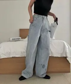 WILLFULLY loosedistressedeffectdenim PT