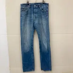D8-90 トルコ製リーバイス501W34デニムジーンズブルーLevi'sメンズ