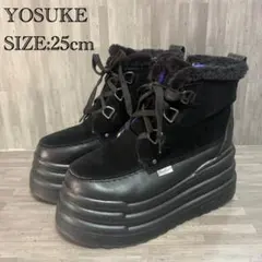 美品 YOSUKE 厚底 ブーツ ブラック 25cm