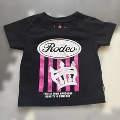 RODEO CROWNS キッズ Tシャツ ブラック XSのサムネイル