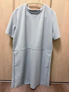 ZARA アイスブルーミニワンピ