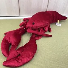 くったりロブスター　シャイニー　レッド　ウルトラBIGぬいぐるみ　えび　新品
