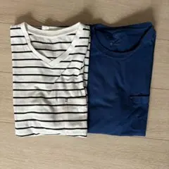 Vネック Tシャツ 2枚のサムネイル
