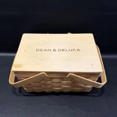 【USED】DEAN & DELUCA　「蓋付きバスケット」　Sサイズ　木製