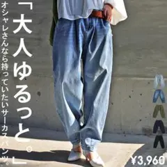 antiqua/アンティカ カーブパンツ サーカスパンツ デニムパンツ/LTL