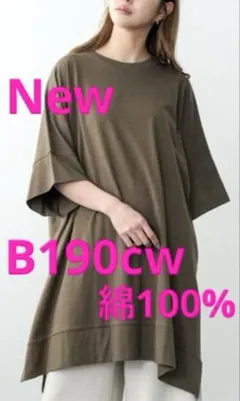 大きいサイズ膝丈ワンピース　新品タグ付き　かなりのドルマンスリーブ　スリット