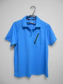 Find-Out ポロシャツ ブルー 胸ポケット付のサムネイル