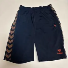 hummel ヒュンメル ジャージ ハーフパンツ メンズ S ライン ネイビーのサムネイル
