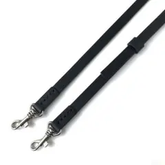 【レザー製】スマホショルダーストラップ　黒色　斜め掛けショルダー　ブラック　牛革