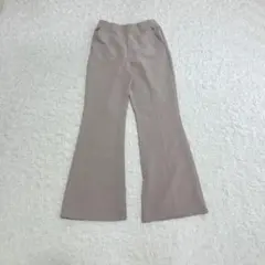 『GU』ジーユー　フレアパンツ サイドポケット　スラックス　ゴムウエスト