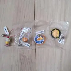 くら寿司ストラップ　パフェ＆チキン＆チーズケーキ＆ポテト