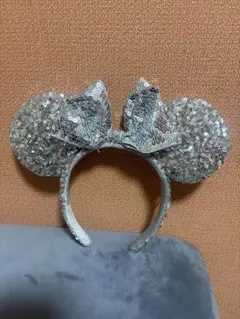 ミニーマウス耳カチューシャ シルバー