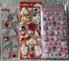 ディズニー　ベイマックス　コットンパフィーシール　もっちりシール　ふわふわシール