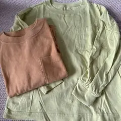 残り30分！長袖Tシャツ ロンT 120cm 2枚セット