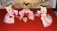 シルバニア　ひな人形　三人官女