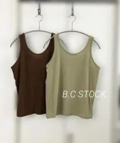B.C STOCK Gleamy ベロアタンクトップ 2点セットのサムネイル