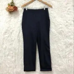 ★ドゥクラッセ ★ ストレッチクロップド スリムパンツ【7号】ブラック