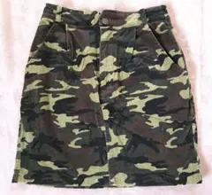 INGNI 迷彩 コーデュロイ タイトスカート サイズM ポケット付き