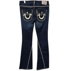 TRUE RELIGION フレア デニム ブーツカット 刺繍 25