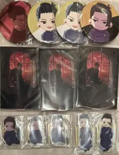 (まとめ売り)呪術廻戦　群青・落日　夏油傑　缶バッチ　アクスタ