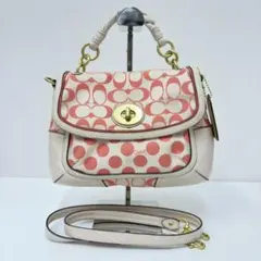 COACH 　ポピー　シグネチャーCドット　2way　ショルダーバッグ　（K）
