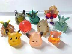 【激レア✨】任天堂1996年製　初期ポケモン　クリアタイプ指人形10体セット