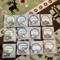 おぱんちゅうさぎ　アクリルヘアゴム　4種 12枚セット