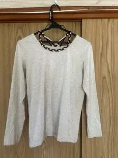 HEART MARKET 長袖Tシャツ Mサイズ ライトグレー