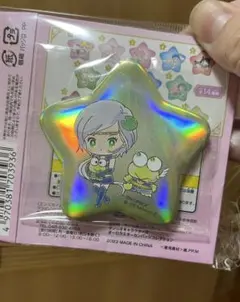 セーラームーン×サンリオキャラクターズ オーロラスターカンバッジ 夜天×けろっぴ