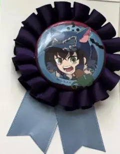 鬼滅の刃 ハロウィン 伊之助 コサージュ風バッジ