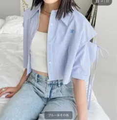★最終値下げ★Heather 肩あきリボンシャツのサムネイル