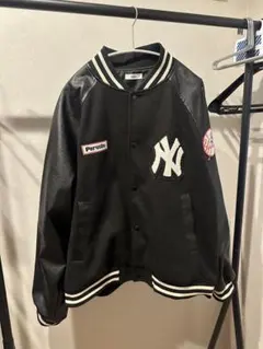 Perushu×MLB NewYorkYankees スタジャン M ブラックのサムネイル